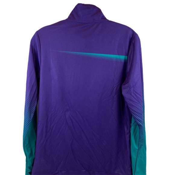 Женская спортивная куртка UNDER ARMOUR на молнии, фиолетово-бирюзовая, размер S/M