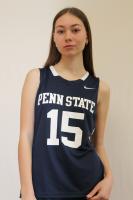 Майка с коротким рукавом NIKE синяя с надписью PENN STATE 15, р.М