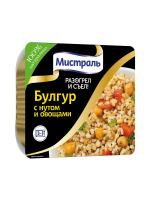 Второе блюдо МИСТРАЛЬ легко готовить Булгур с нутом и овощами 250 гр