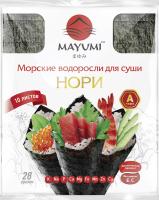 Нори( морские водоросли для суши) MAYUMI п/э пакет, 10лист, 28г/50