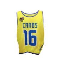 Майка без рукавов баскетболн.двусторонняя NIKE синяя/желтая CRABS LACROSSE, р.L/G