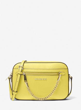 Сумка женская Michael Kors через плечо желтого цвета 