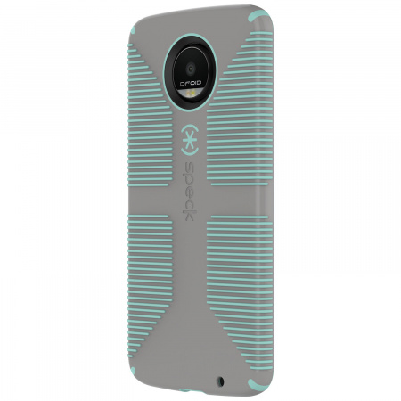 Чехол Motorola Z Droid. Speck Candy Shell Grip - серый / светло-зеленый