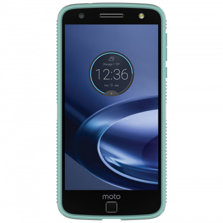 Чехол Motorola Z Droid. Speck Candy Shell Grip - серый / светло-зеленый