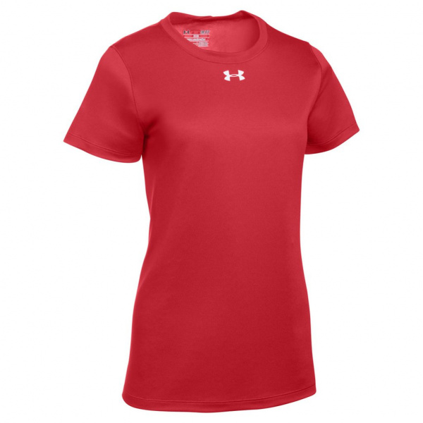 Футболка спортивная женская UNDER ARMOUR, красная, размер S-M