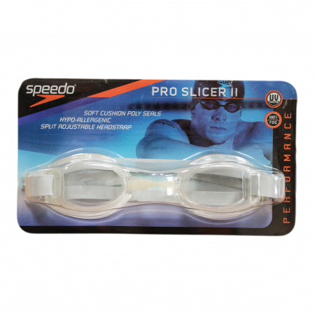 Очки для плавания Speedo PRO Slicer II,прозрачные/прозрачн стекло