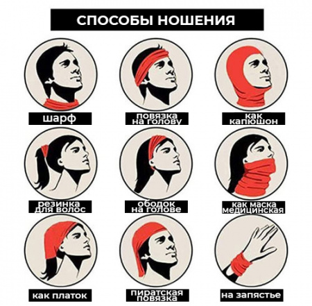 Бандана шейная, балаклава, цвет темно-серый камуфляж 