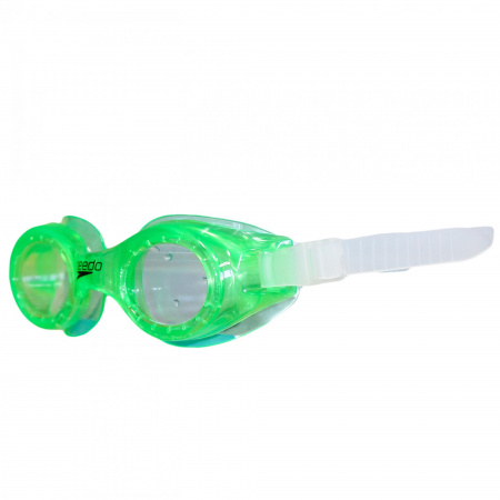 Очки для плавания Speedo JR Hydrospex прозрачный, оправа зеленая