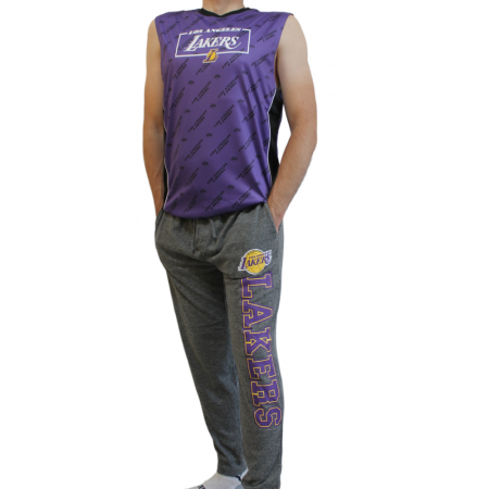 Спортивные брюки мужские NBA LA Lakers темно-серые