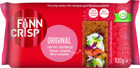 Сухарики FINN CRISP Original (ржаные) 100гр