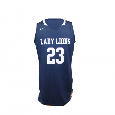 Майка без рукавов NIKE синяя надписью LADY LIONS, р.M