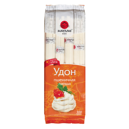 Лапша пшеничная PREMIUM UDON № 5 для WOK 250 гр.