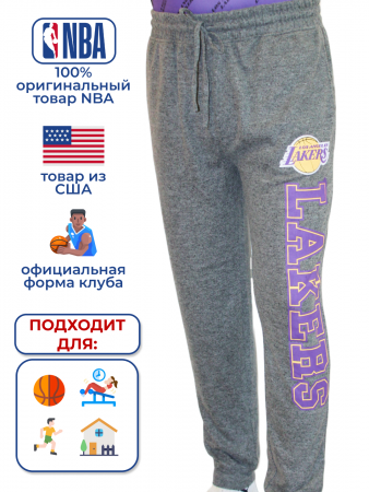 Спортивные брюки мужские NBA LA Lakers темно-серые