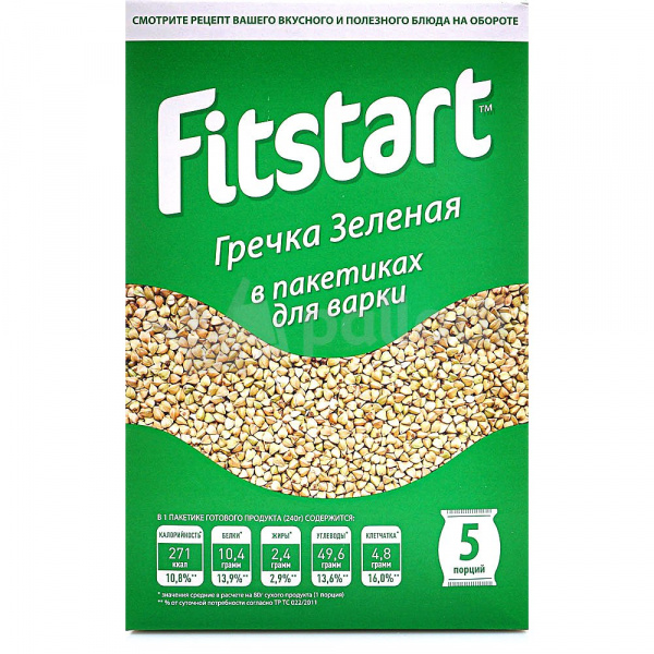 Гречка FITSTAR зеленая 5х80гр