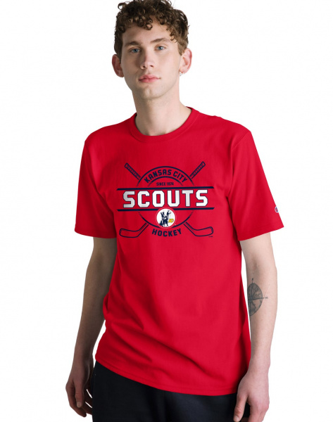 Футболка мужская Champion NHL Kansas City, цвет scarlet, XL