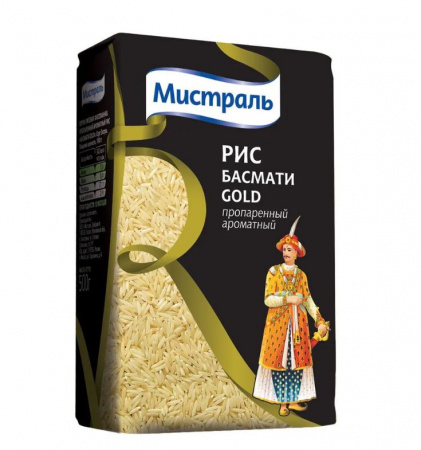 Рис МИСТРАЛЬ Басмати Gold 500гр