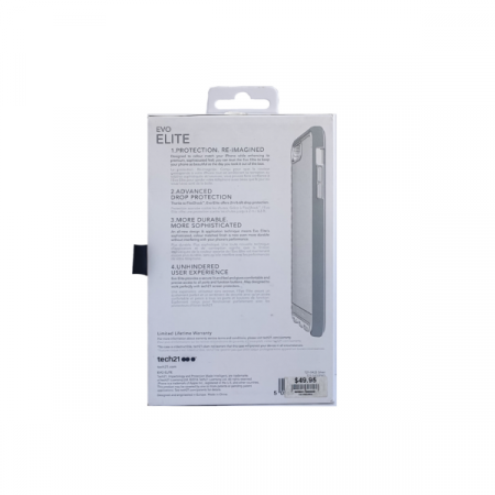 Чехол ударопрочный для iPhone 7/8 Plus. Tech21. Evo Elite. Серебряный