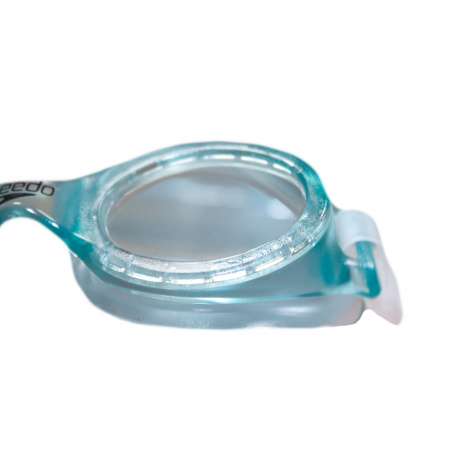 Очки для плавания Speedo JR Hydrospex прозрачный, оправа голубая