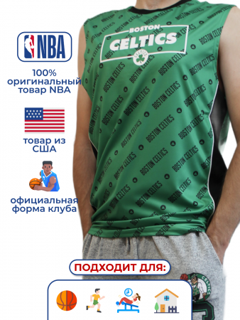 Майка спортивная мужская NBA BostonCeltics светло-зеленая