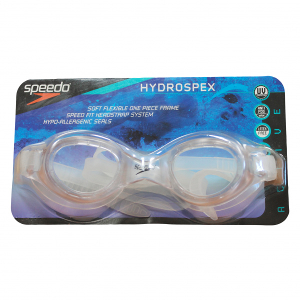 Очки для плавания Speedo Hydrospex прозрачный