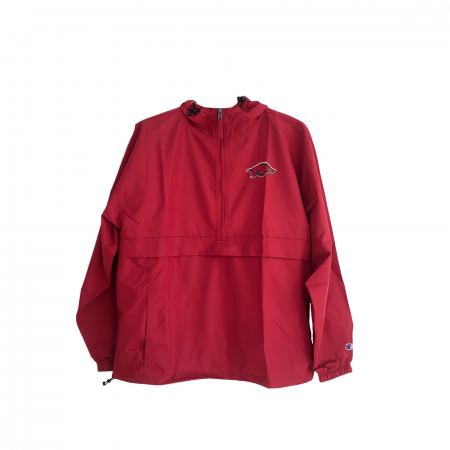 Штормовка Champion с капюшоном и логотипом ARKANSAS RAZORBACKS, красная