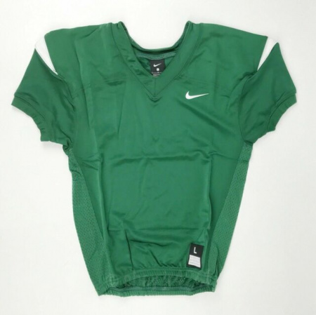 Майка спортивная для американского футбола NIKE зеленая с белым, размер L