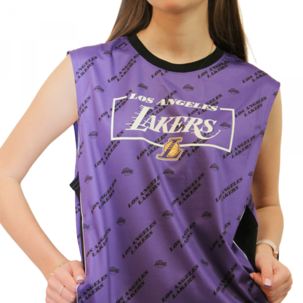 Майка спортивная мужская NBA LA Lakers сиреневая