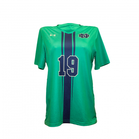 Майка с коротким рукавом Under Armour Notre Dame 19, зеленая, р.S/M