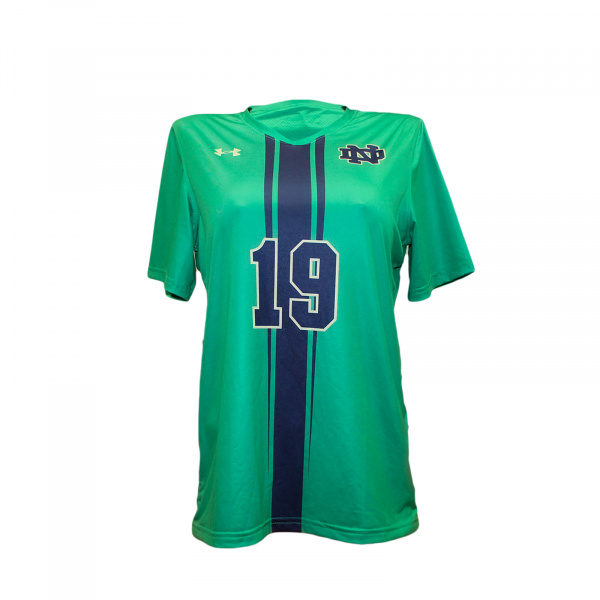 Майка с коротким рукавом Under Armour Notre Dame 19, зеленая, р.S/M