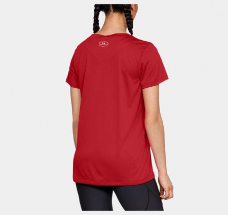 Футболка спортивная женская UNDER ARMOUR, красная, размер S-M