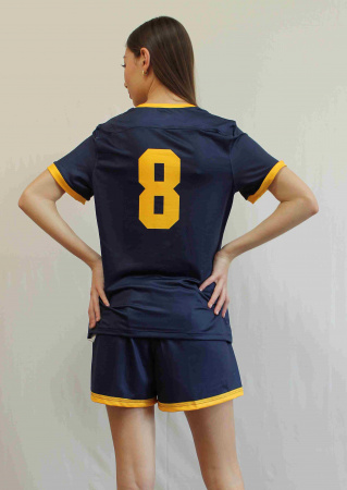 Майка с коротким рукавом Under Armour синяя с желт CAL 8, р.M