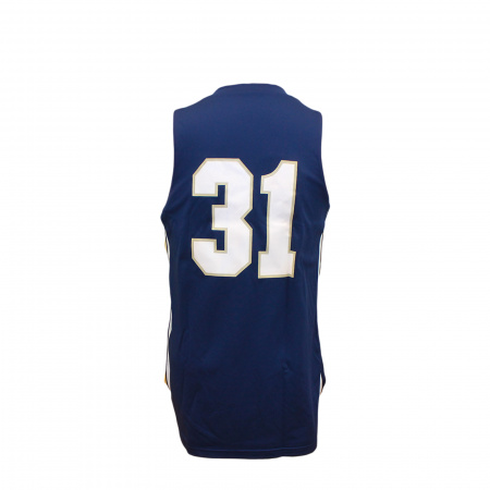 Майка без рукавов Under Armour синяя/белая двусторон NOTRE DAME 31, р.S/M