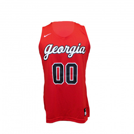 Майка без рукавов NIKE красная надписью GEORGIA 00, р.M