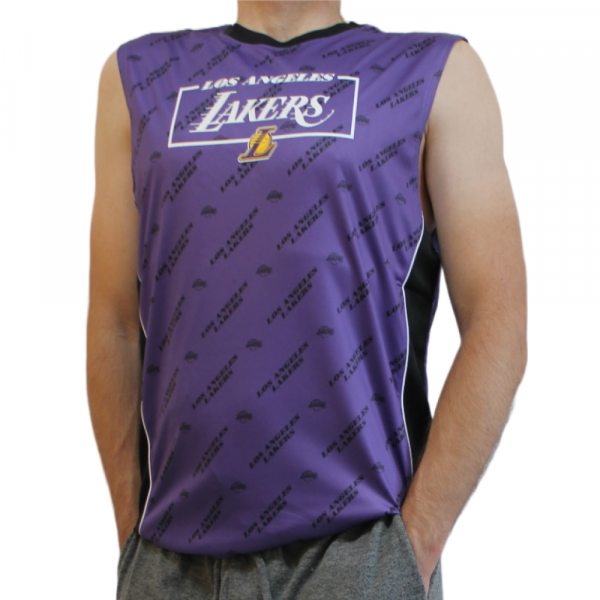 Майка спортивная мужская NBA LA Lakers сиреневая