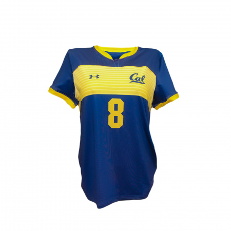Майка с коротким рукавом Under Armour синяя с желт CAL 8, р.M