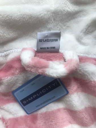 Халат банный женский, размер S/XL, бело-розовый