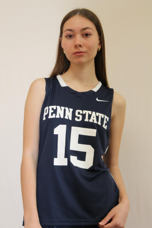 Майка с коротким рукавом NIKE синяя с надписью PENN STATE 15, р.М