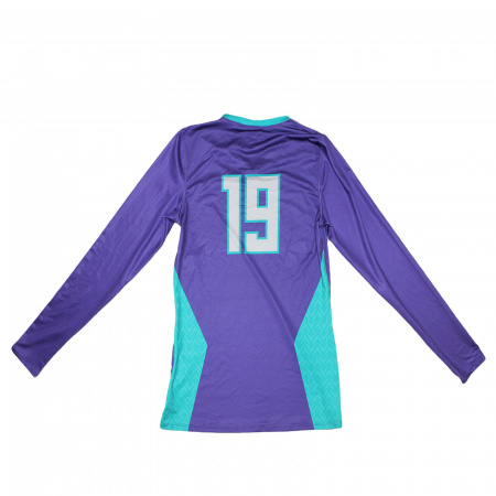 Майка с длинным рукавом Under Armour фиолетовая с надписью BANDITS 19, р.S/ М