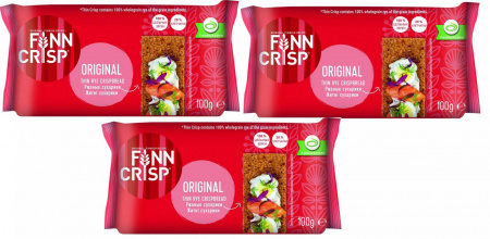 Сухарики FINN CRISP Original (ржаные) 3шт по 100гр