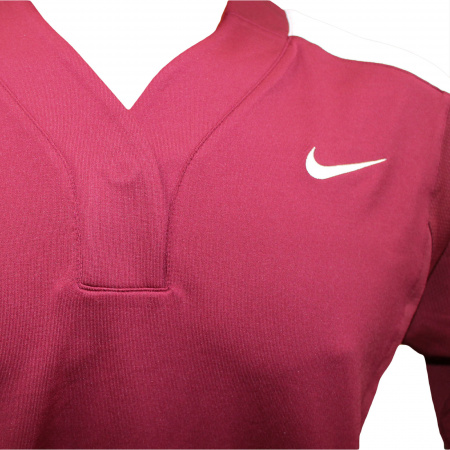 Майка с коротким рукавом NIKE бордовая с белым