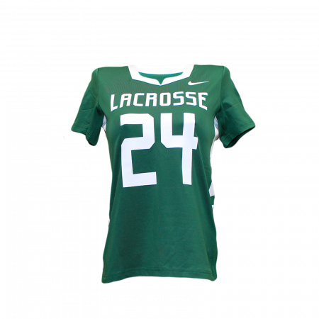 Майка с коротким рукавом NIKE зеленая LACROSSE 24, р.M