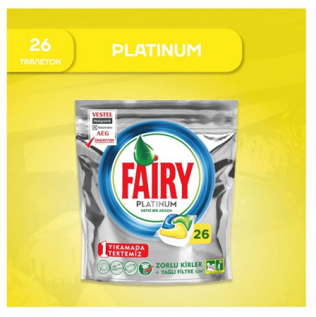 Капсулы для п/м машины FAIRY Platinum AllInOne 26шт