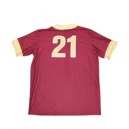 Майка с коротким рукавом Under Armour бордо EAGLES 21, с пуговицами, р. 2XL/3XL