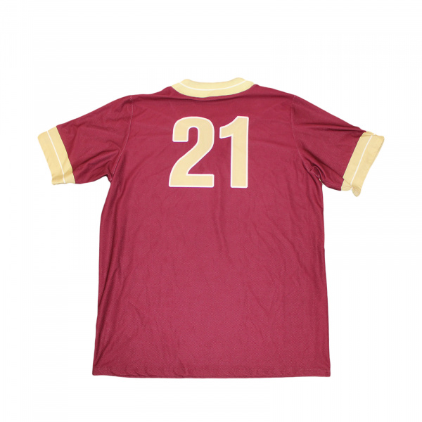 Майка с коротким рукавом Under Armour бордо EAGLES 21, с пуговицами, р. 2XL/3XL
