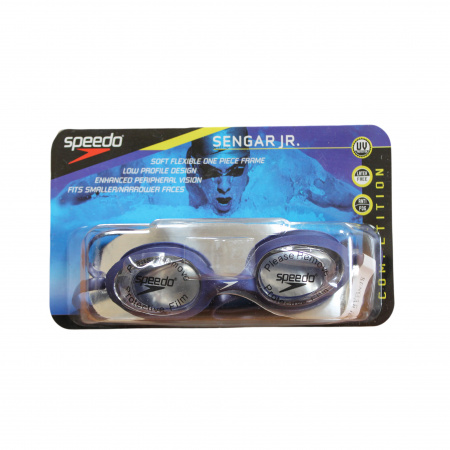 Очки для плавания Speedo Segnar Jr., синие/прозрачное