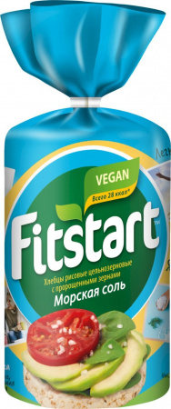 Хлебцы FITSTART рисовые Морская соль 90 г.